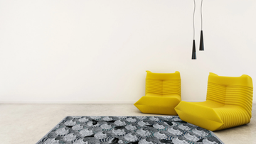 GABRIELLE 923X/Q13 - Rectangular rug in viscose and polypropylene by SITAP Carpet Couture Italia - view 3